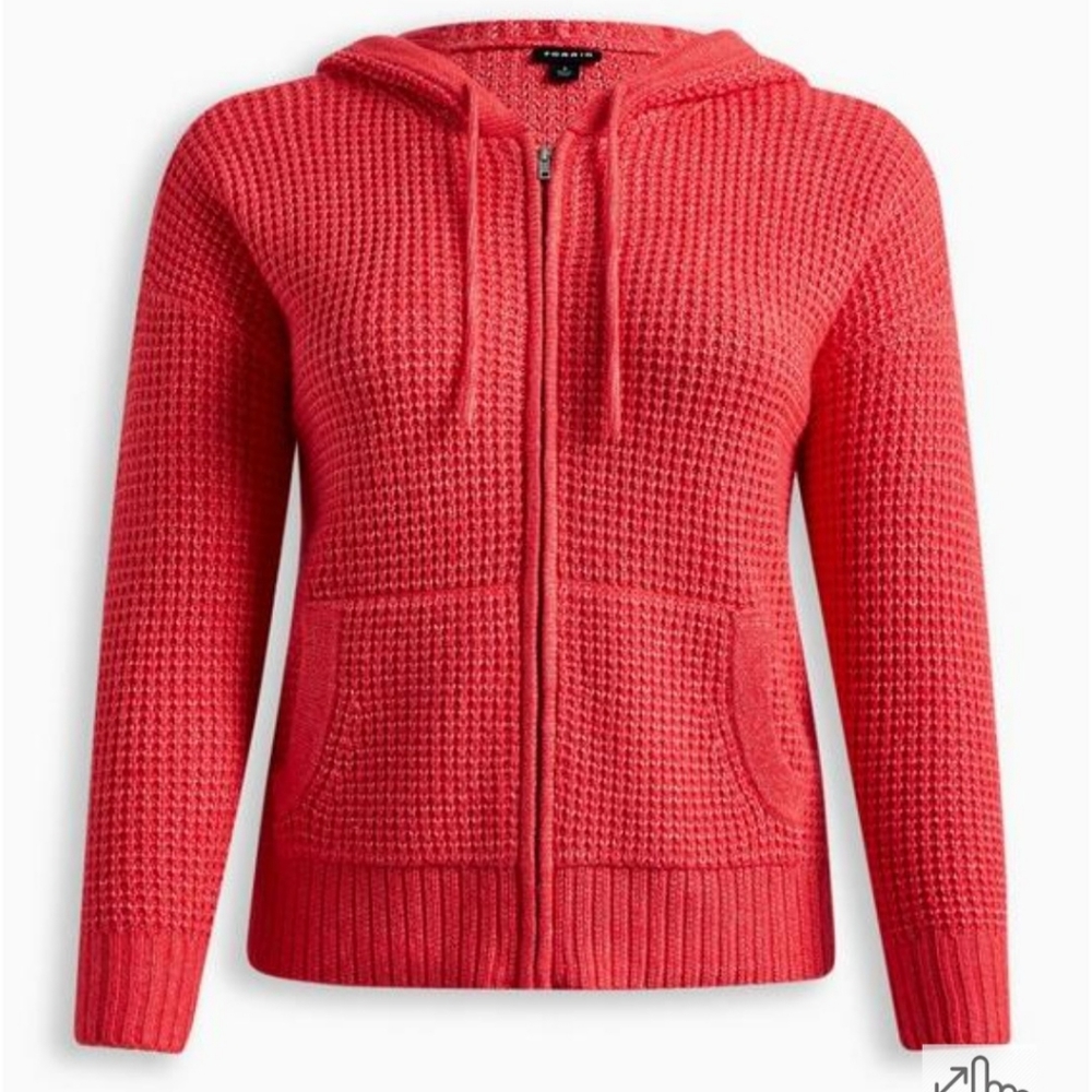 Torrid Waffle Cardidan Hooded sweater size large